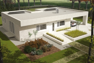 EX 6 – nowoczesny dom z płaskim dachem 